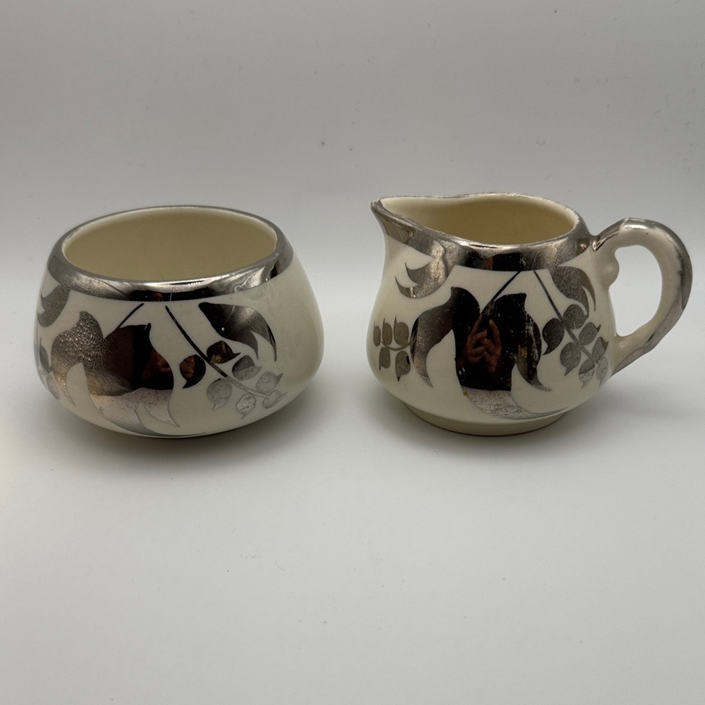 Vintage Hanley Lancaster & Sandland English ware cream & sugar set